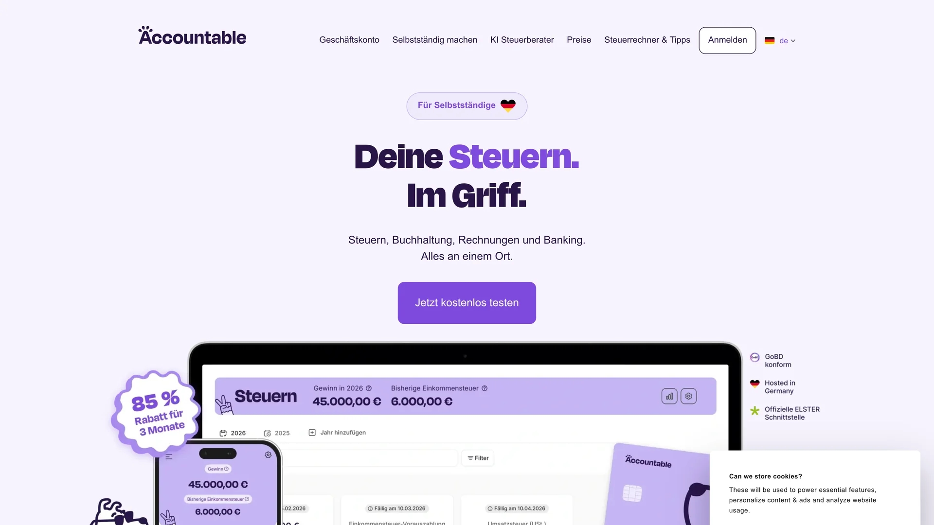accountable-de homepage