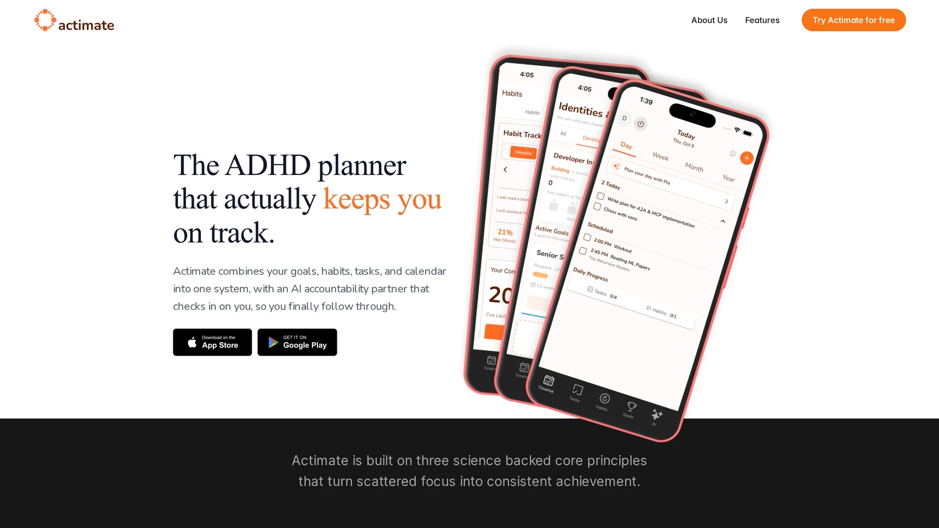 actimate homepage