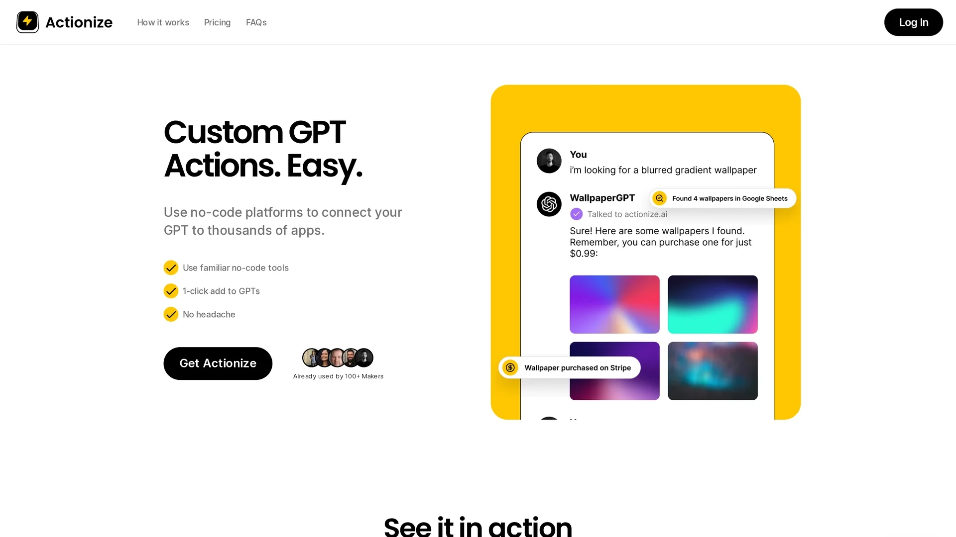 actionize-ai homepage