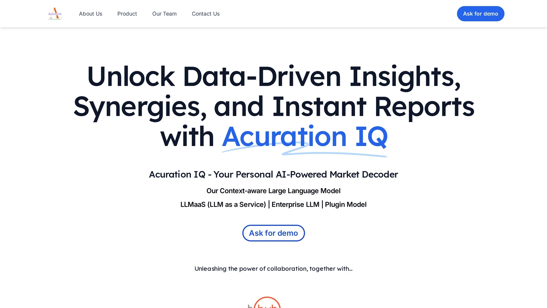 acuration-actualize-your-ambition homepage