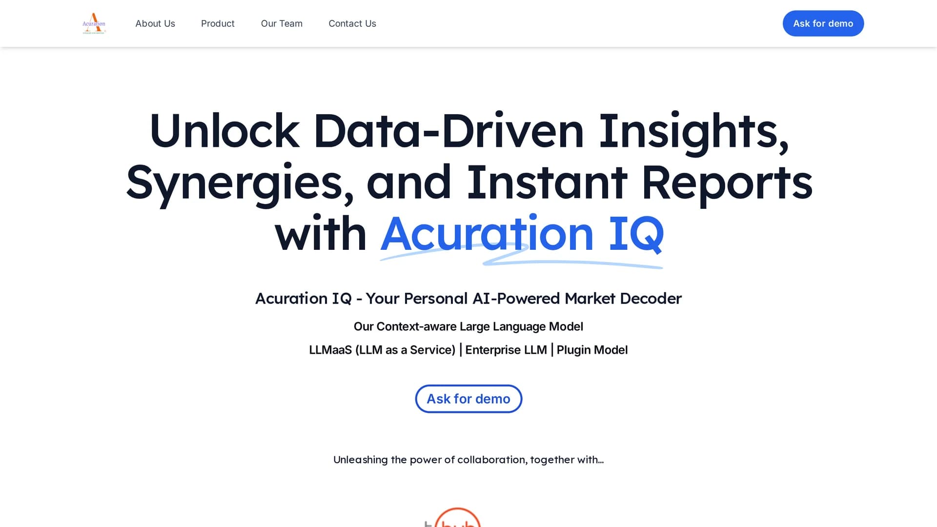 acuration-actualize-your-ambition homepage