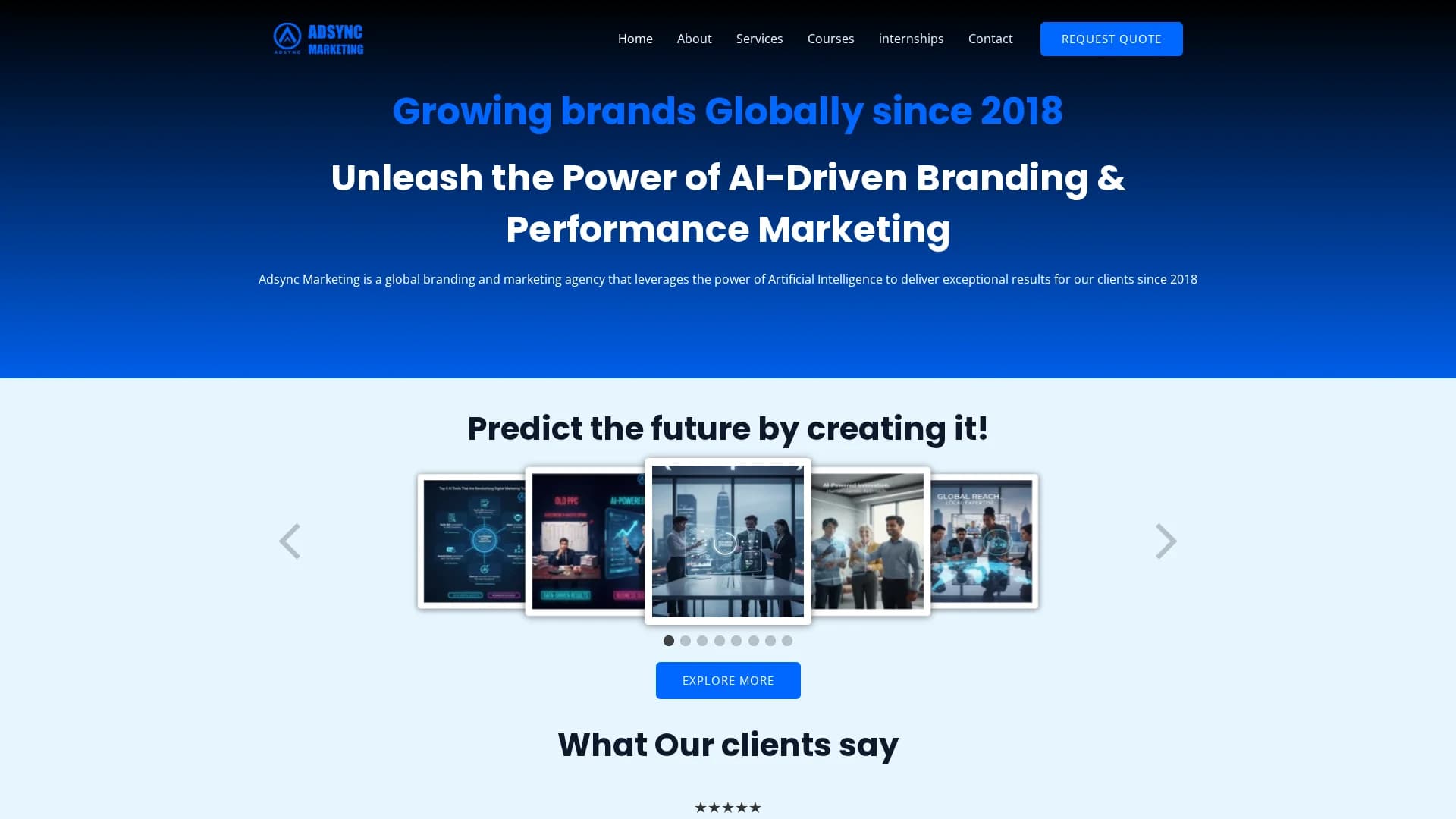 adsync-ai-digital-marketing-solutions homepage