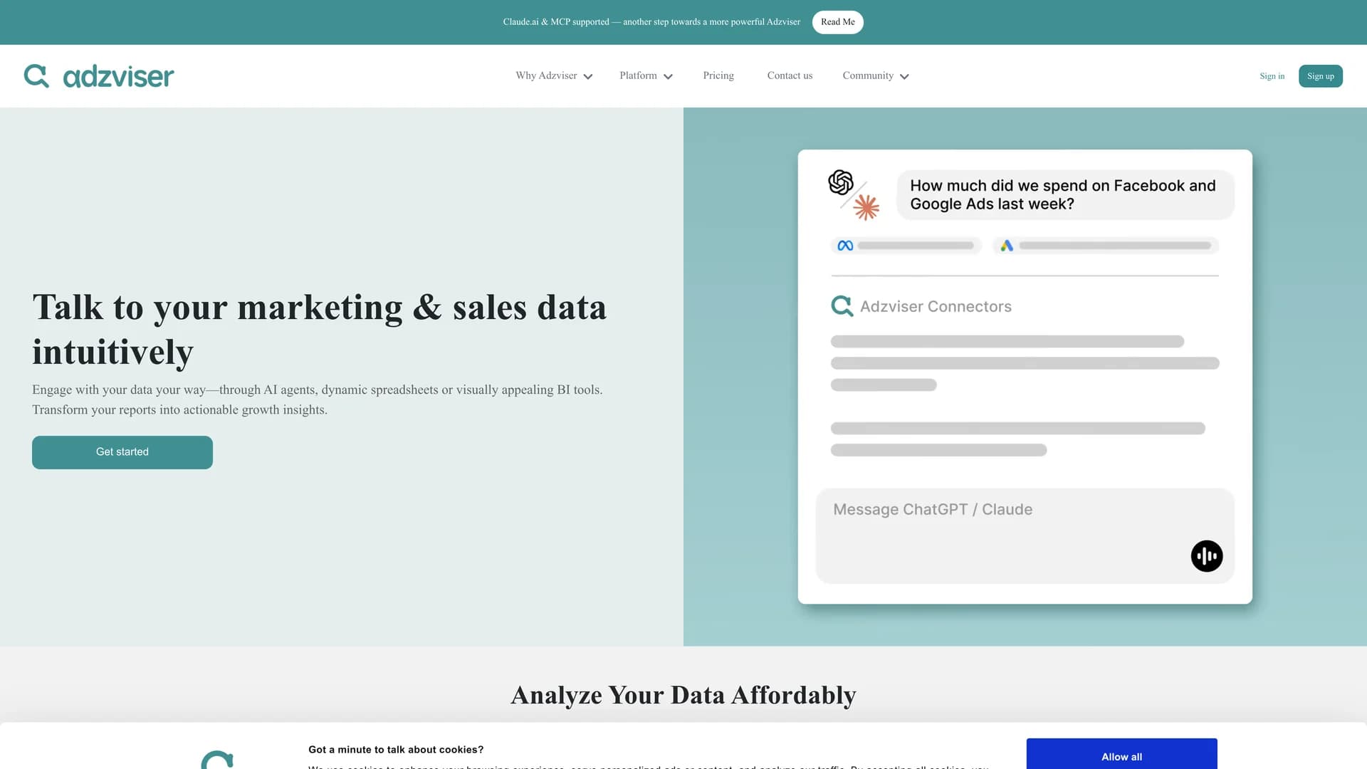 adzviser homepage