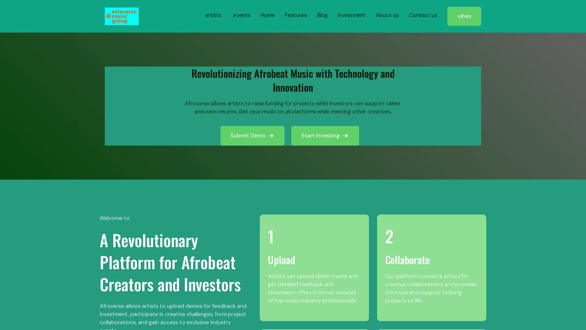 afroverse homepage