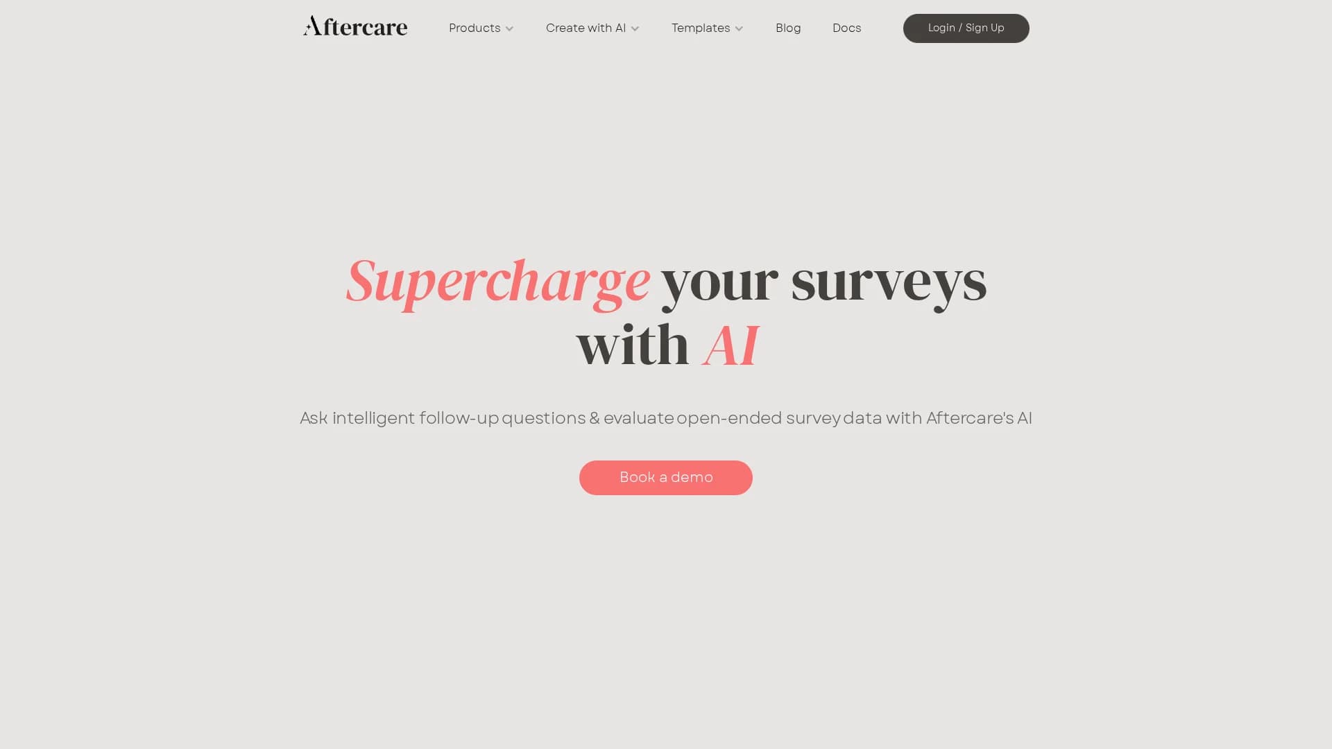 aftercare homepage