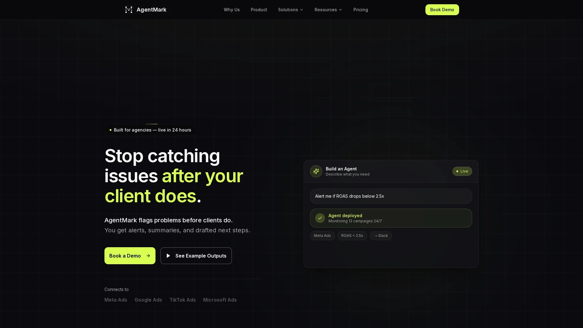 agentmark homepage