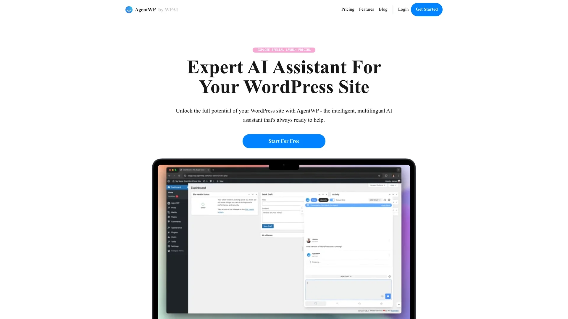 agentwp homepage