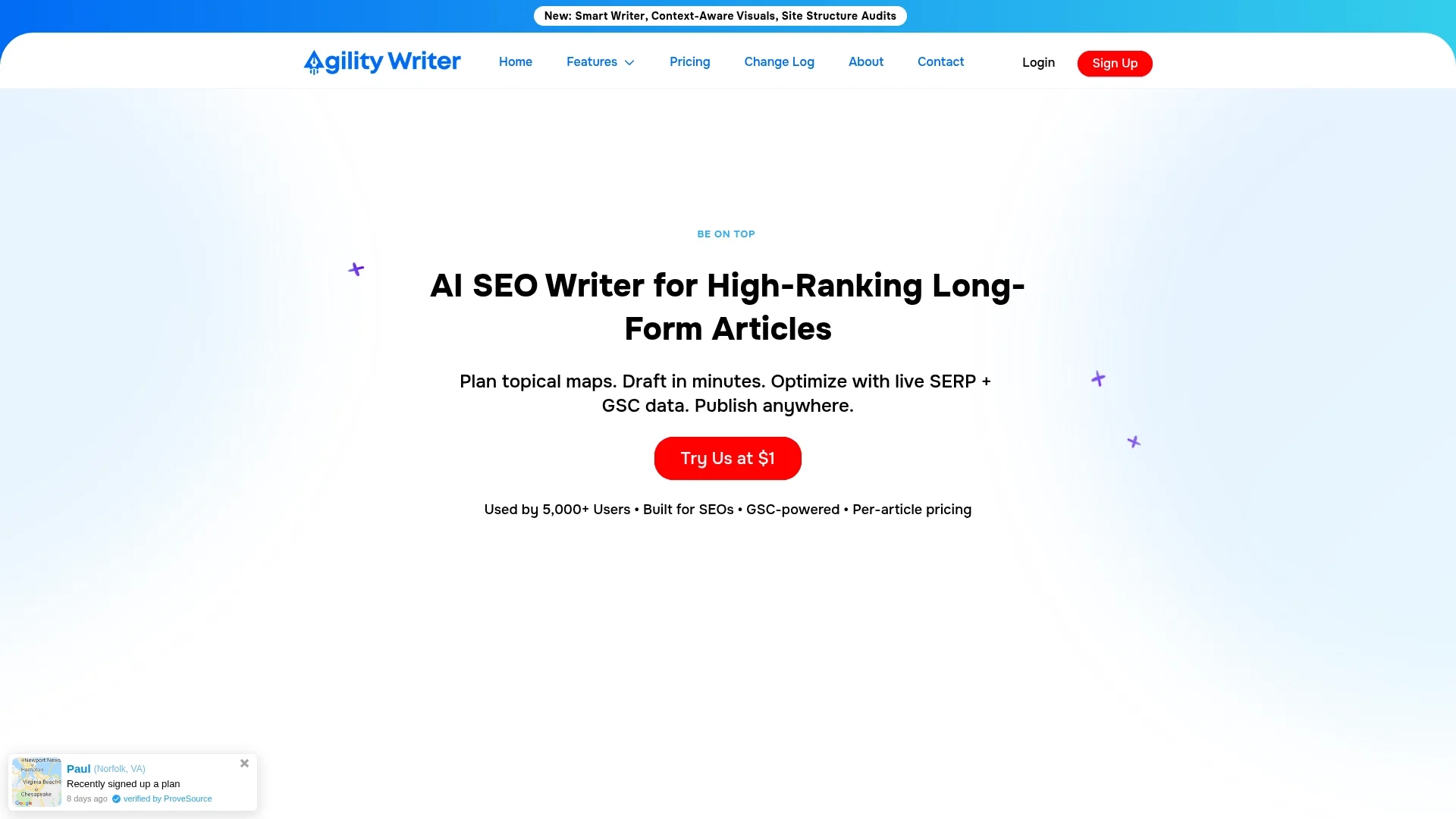 agility-writer homepage
