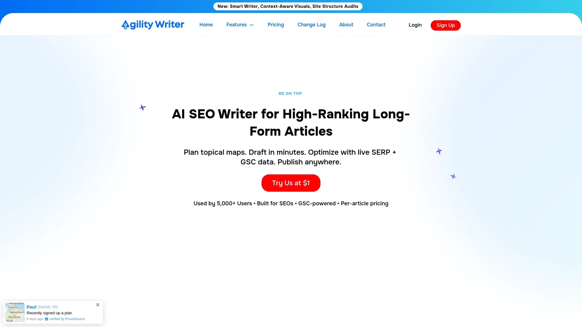 agility-writer homepage