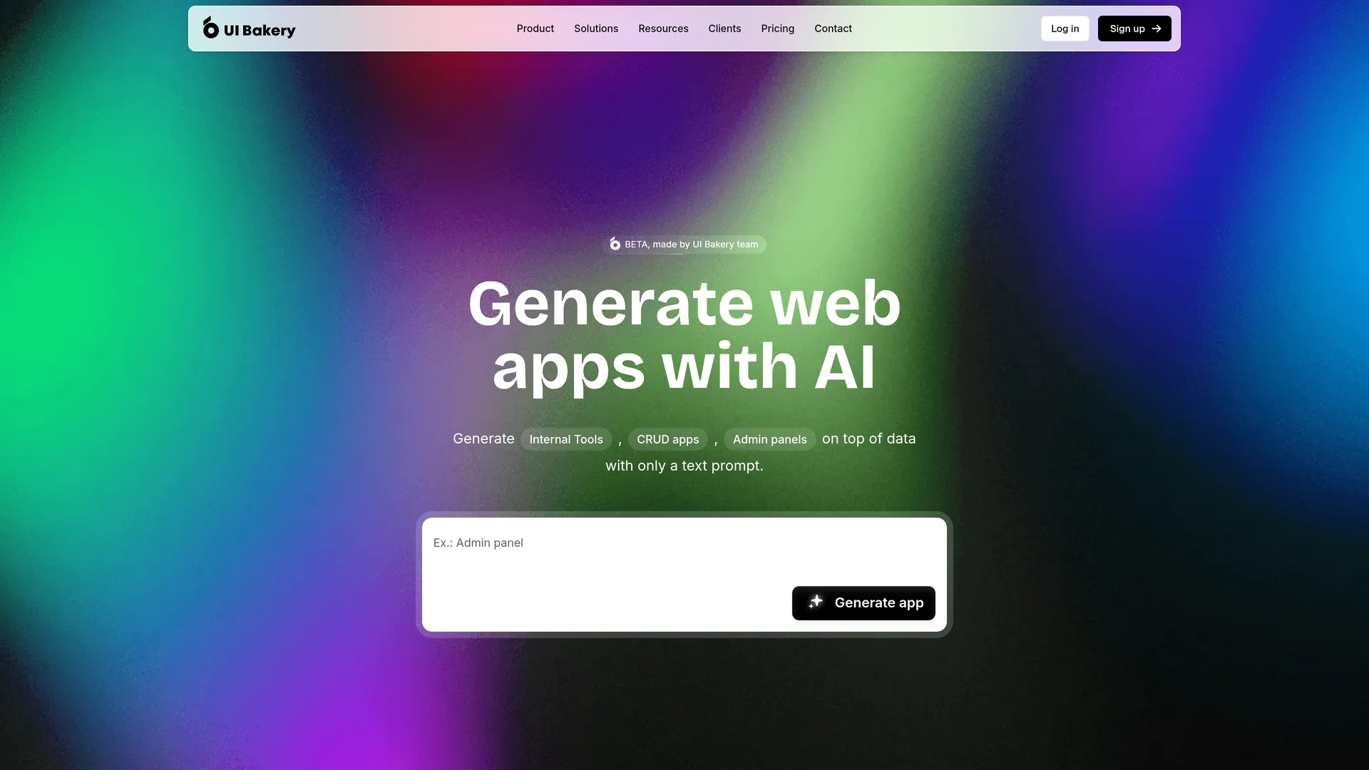 ai-app-generator-by-ui-bakery homepage