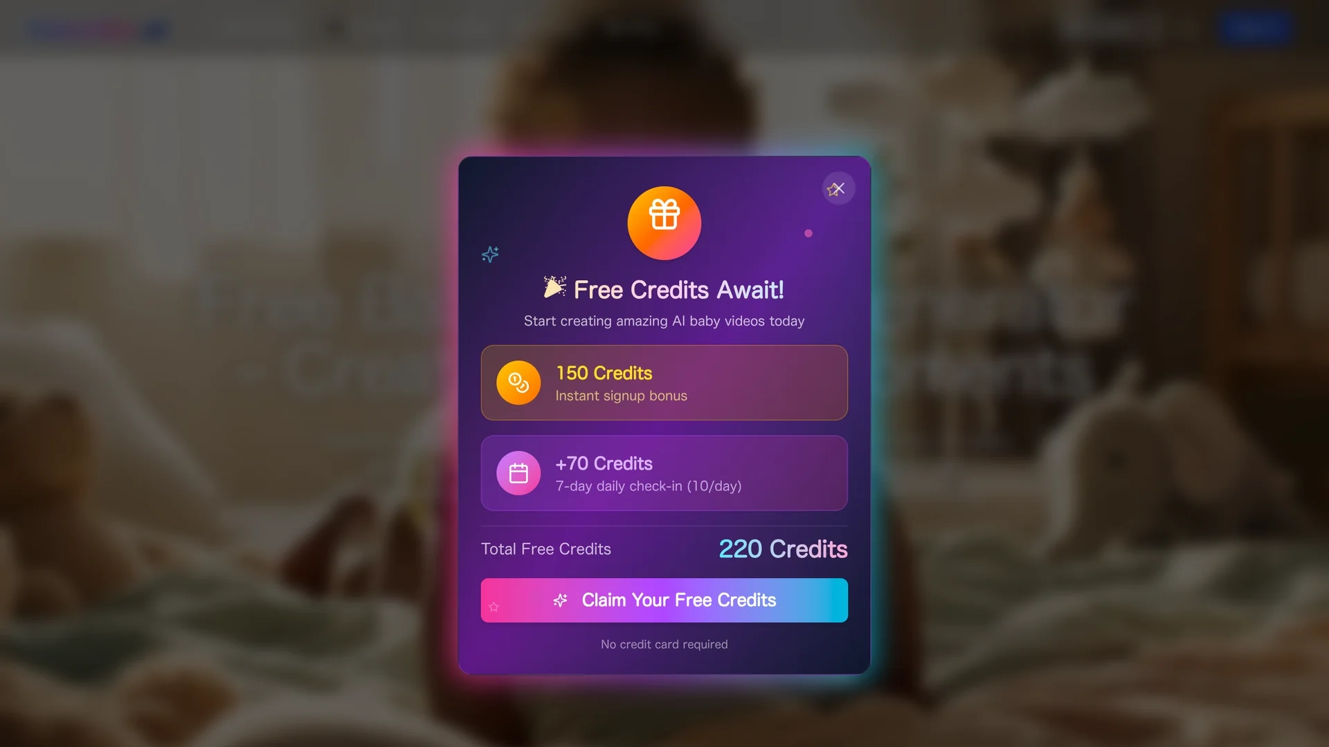 ai-baby-video homepage