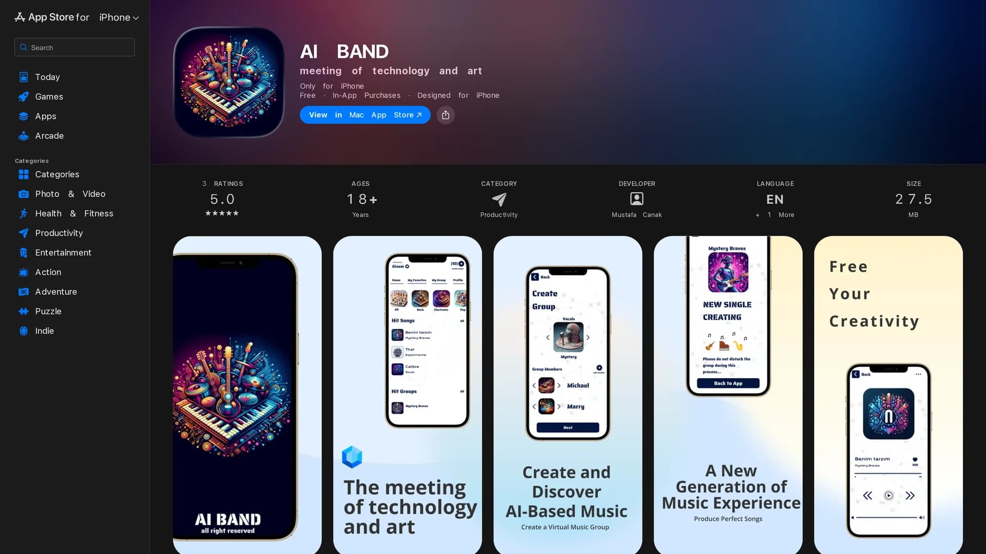 ai-band homepage