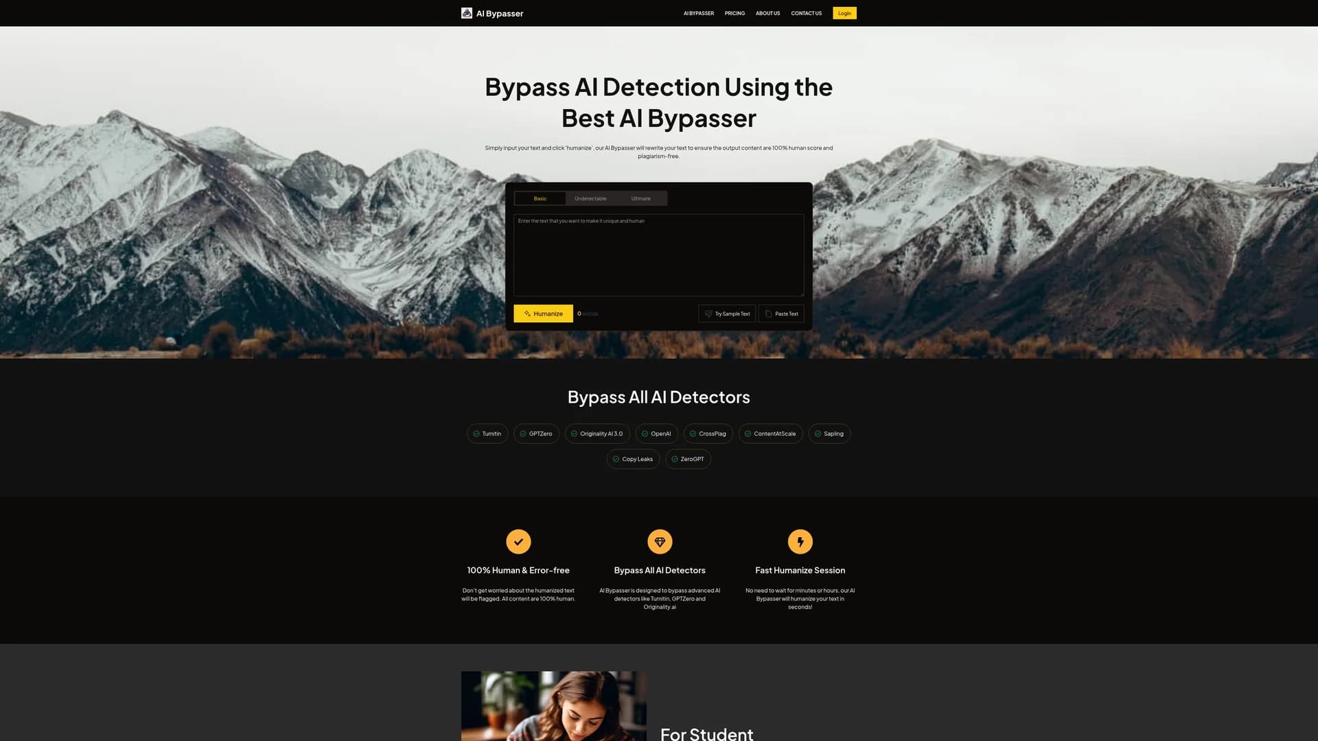 ai-bypasser-ai homepage