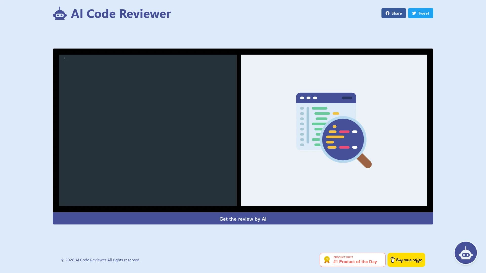 ai-code-reviewer homepage