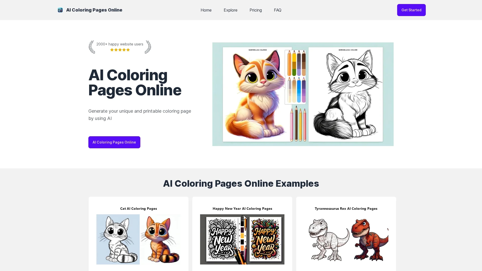 ai-coloringpage-online homepage