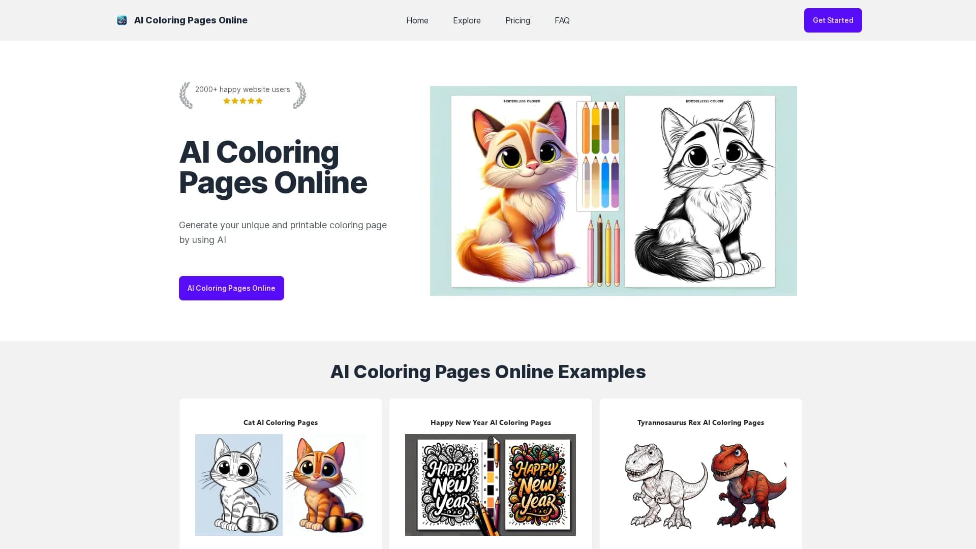 ai-coloringpage-online homepage