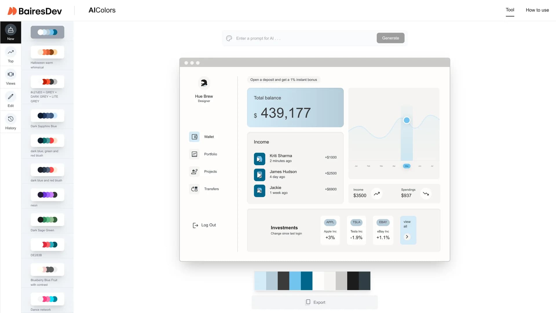 ai-colors homepage