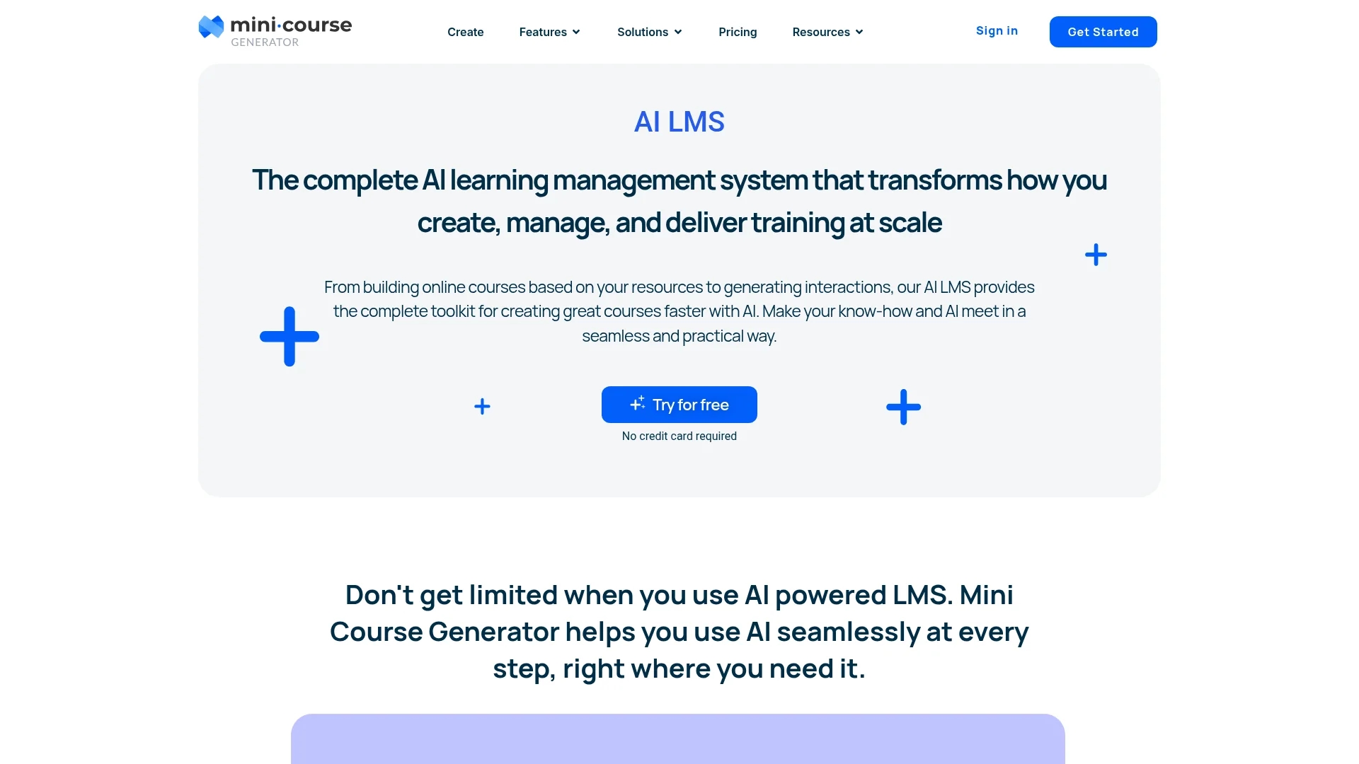 ai-course-creator homepage