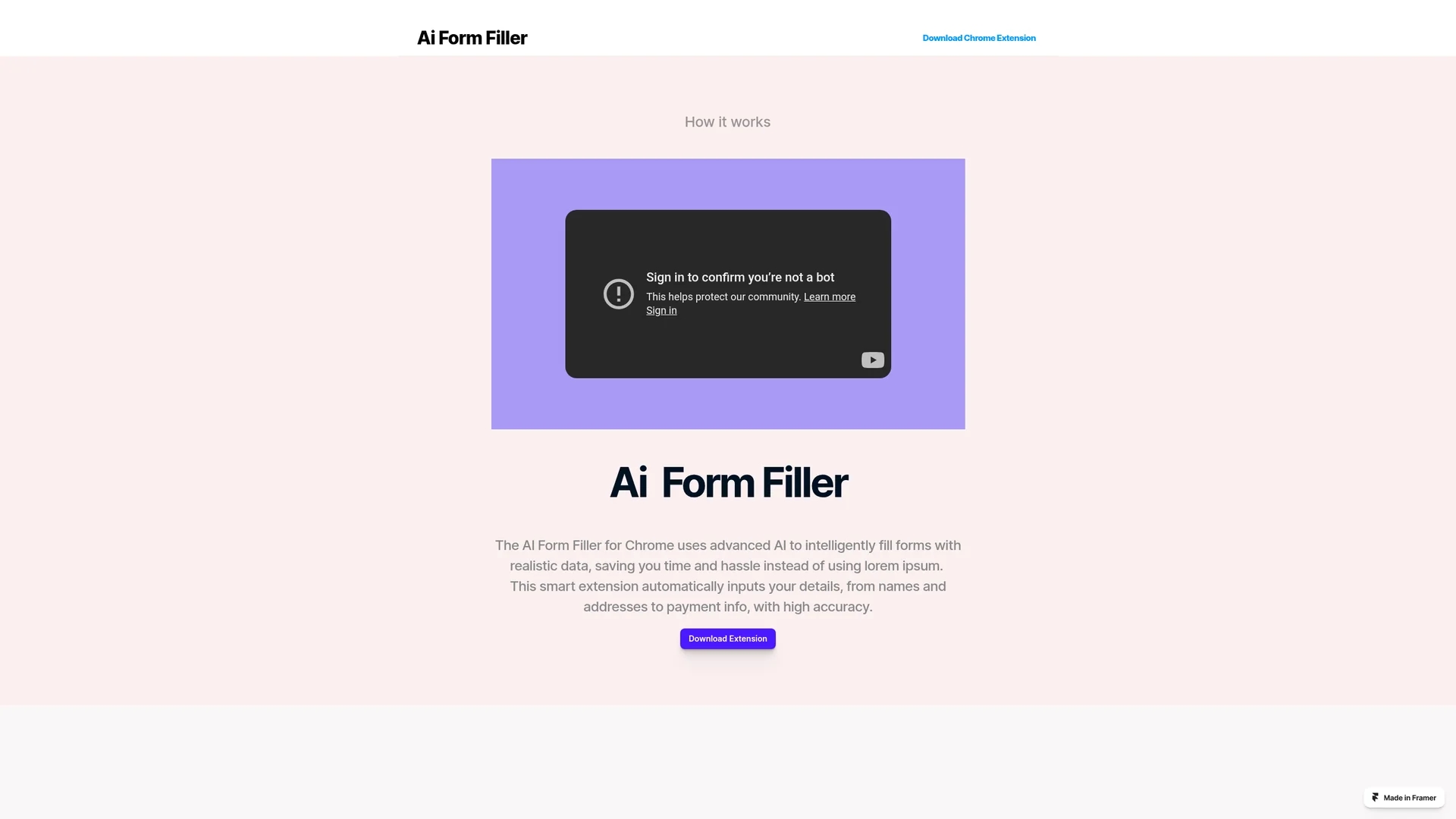 ai-form-filler homepage