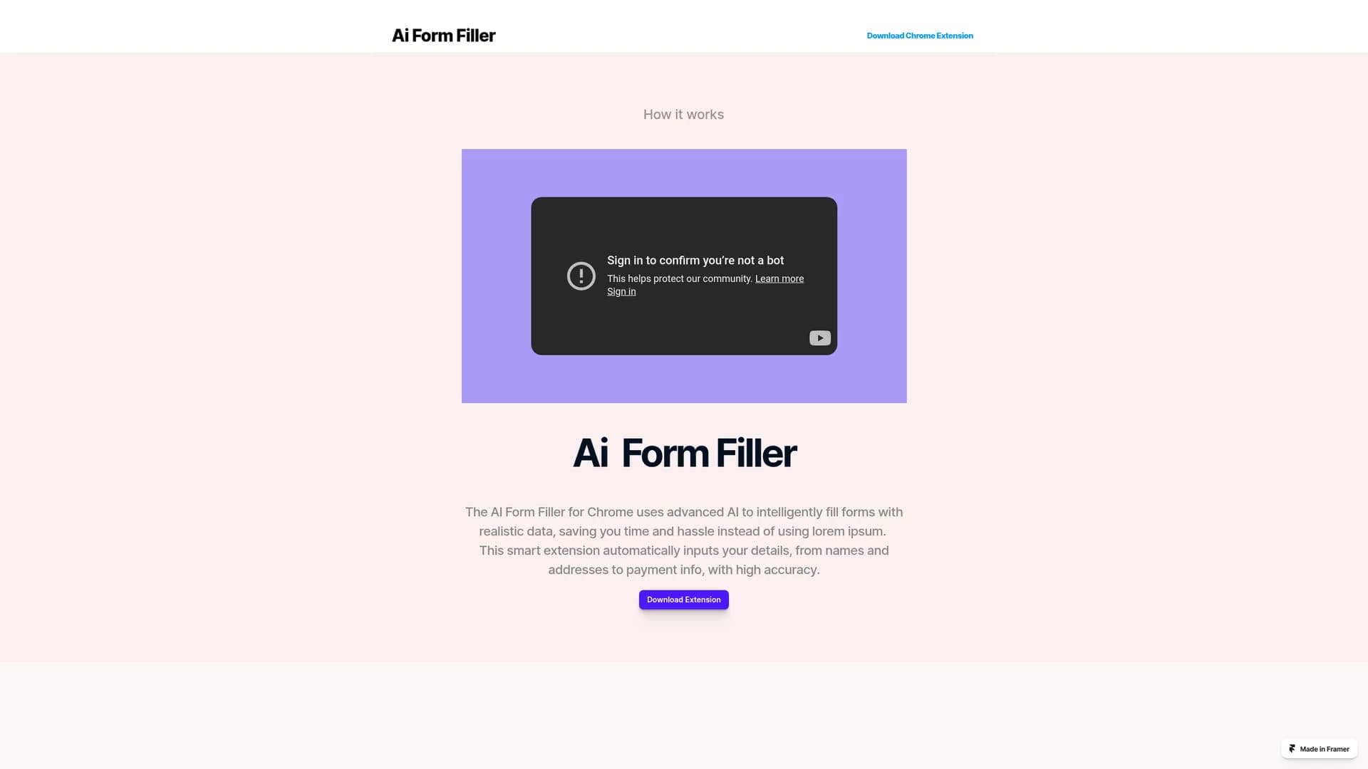 ai-form-filler homepage
