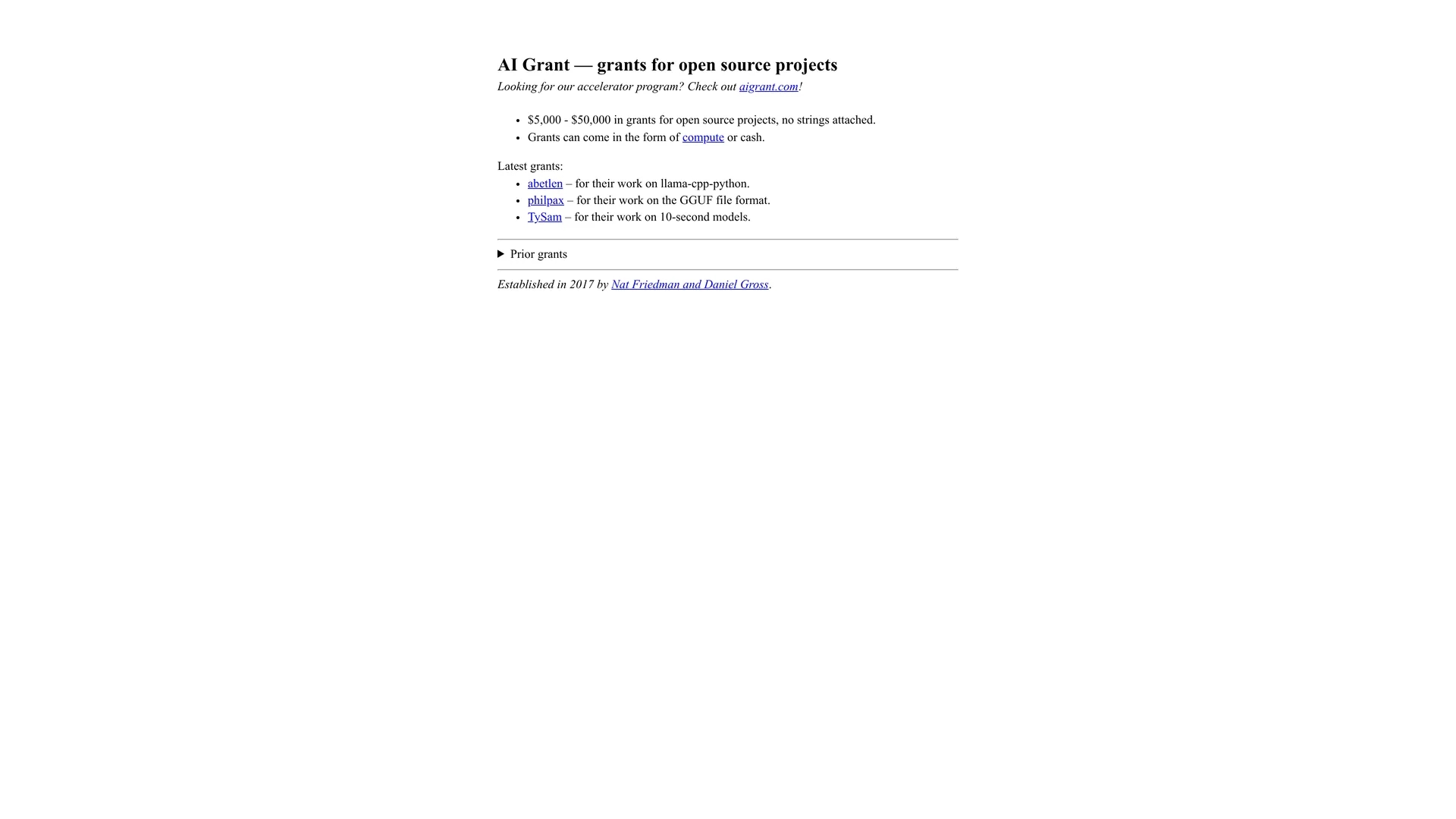 ai-grant homepage