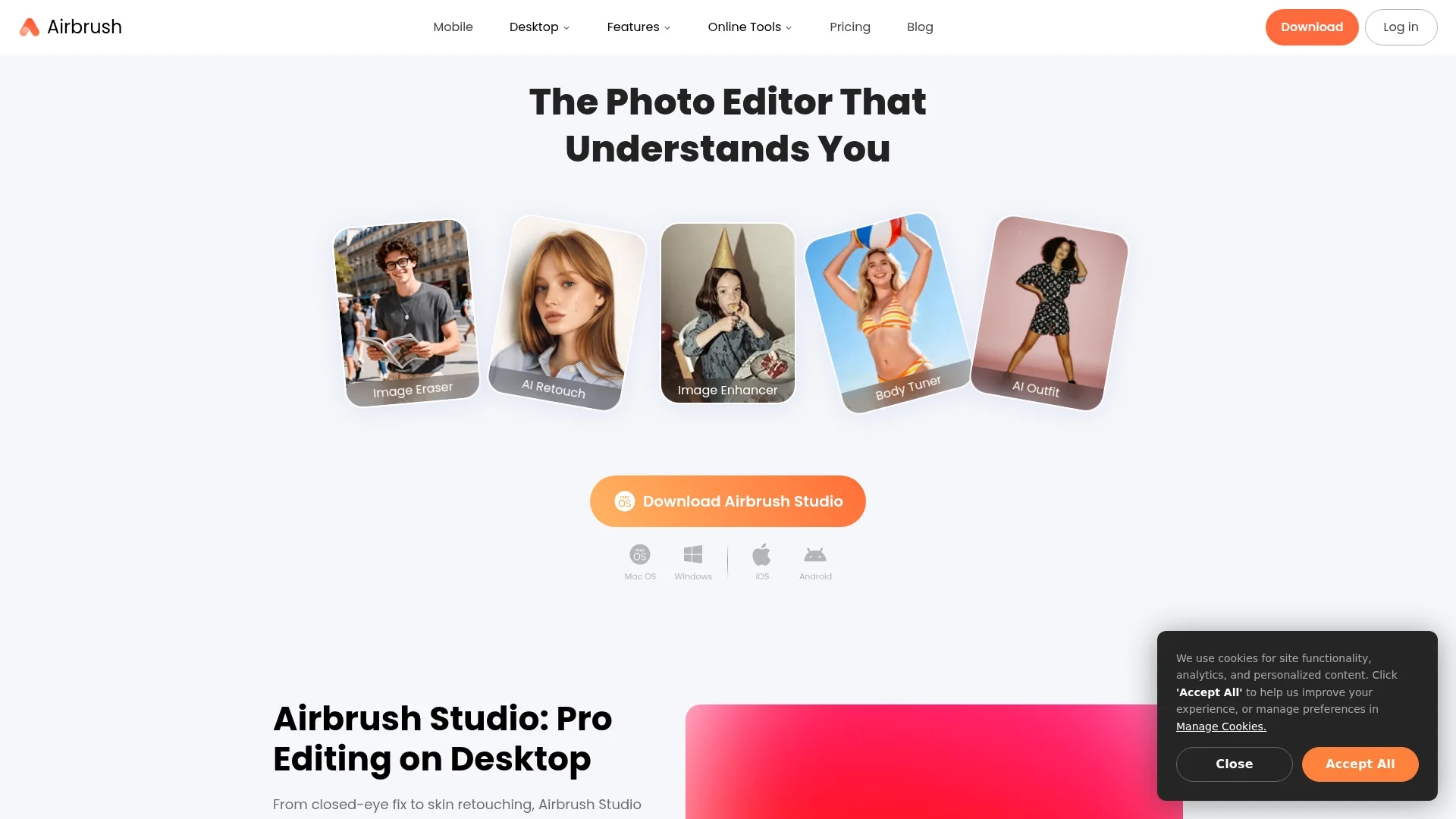 ai-headshots homepage