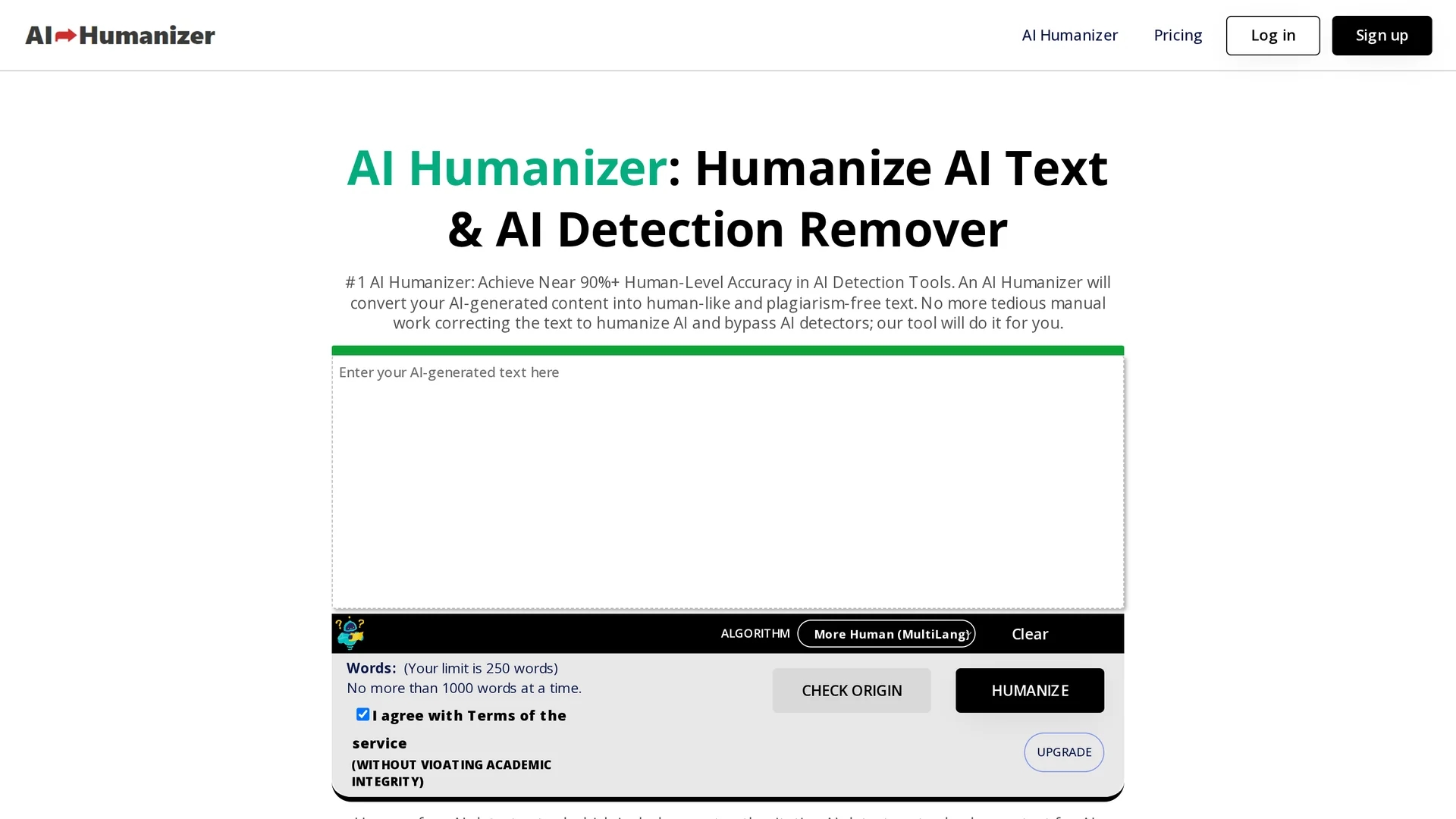 ai-humanizer-com homepage