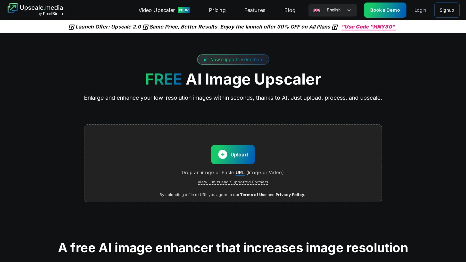 ai-image-upscaler homepage