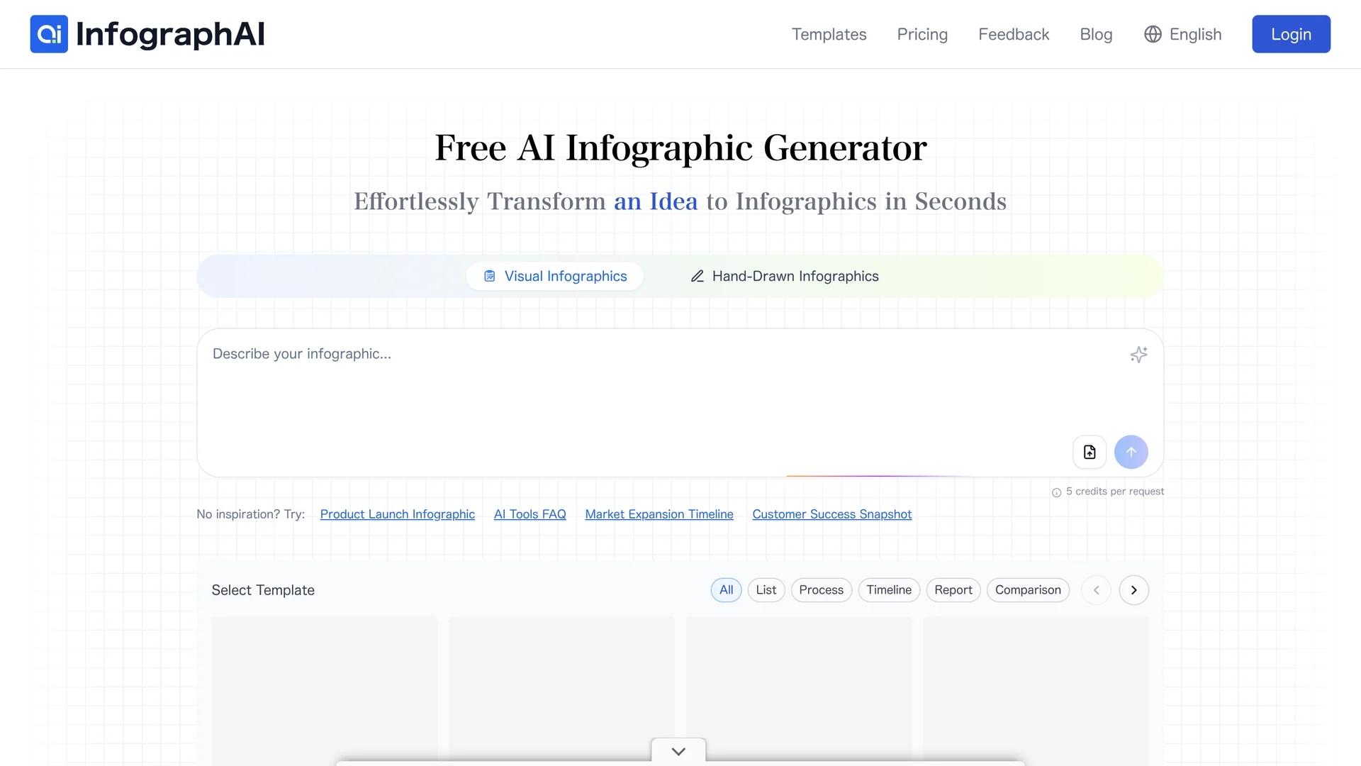 ai-infographic-generator homepage