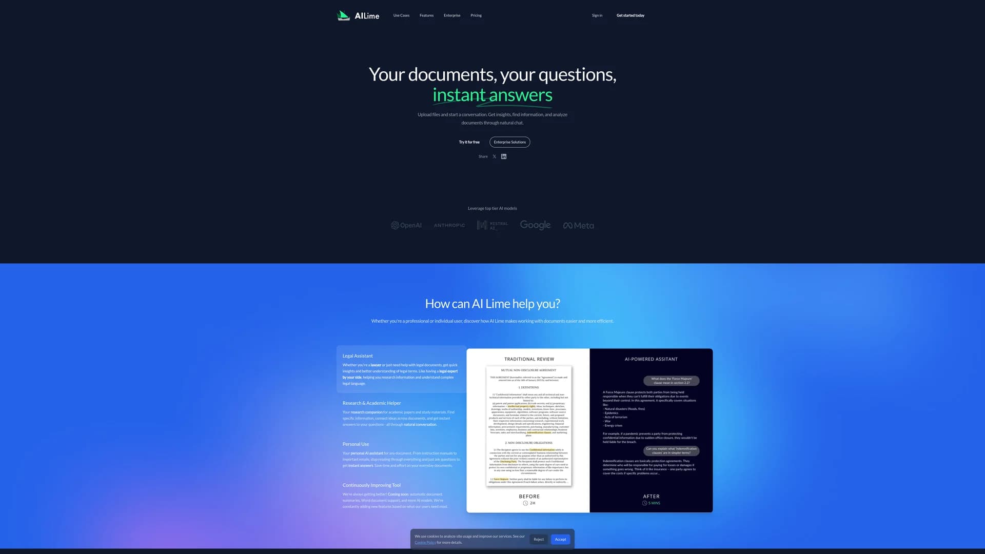 ai-lime homepage