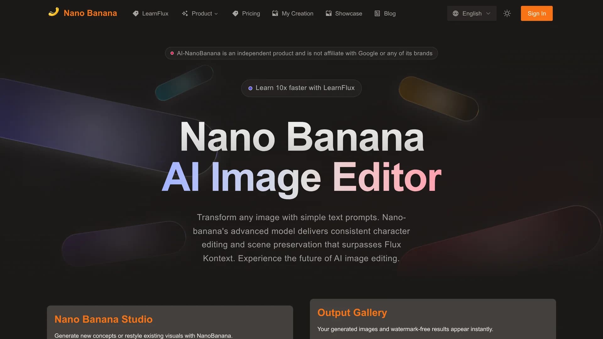 ai-nanobanana homepage