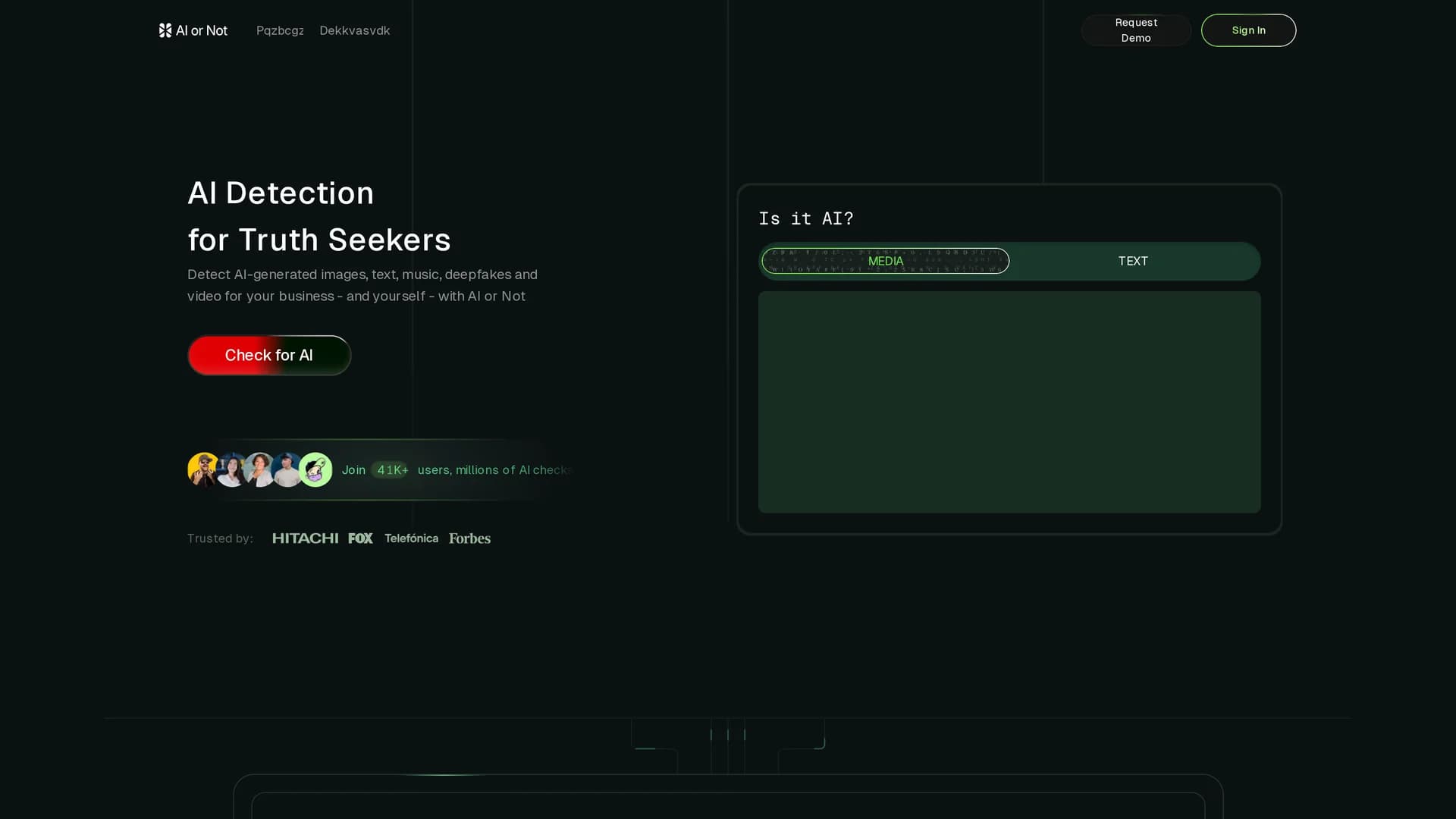 ai-or-not homepage