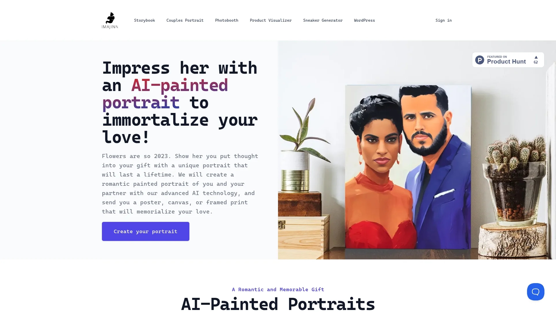ai-painted-romantic-printed-portraits homepage