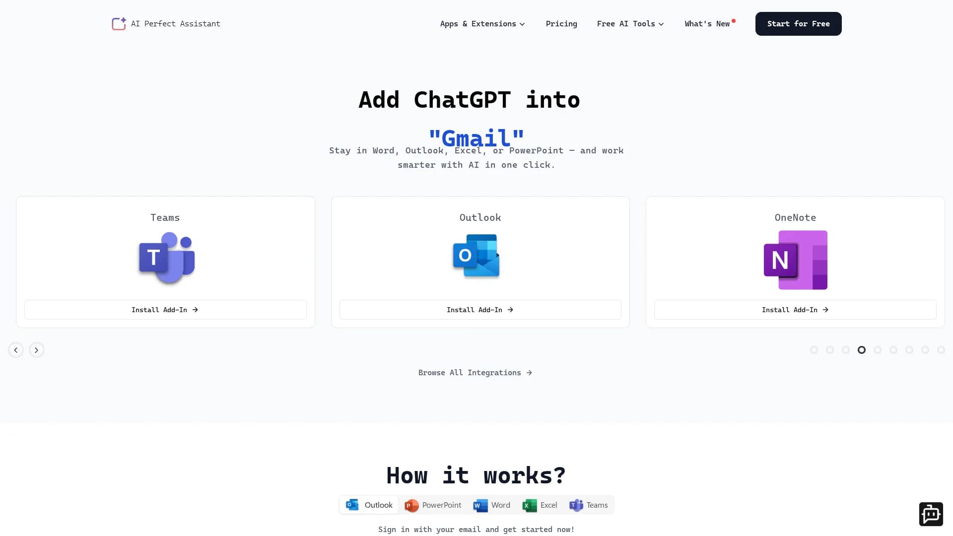ai-perfect-assistant-gpt-for-office365 homepage