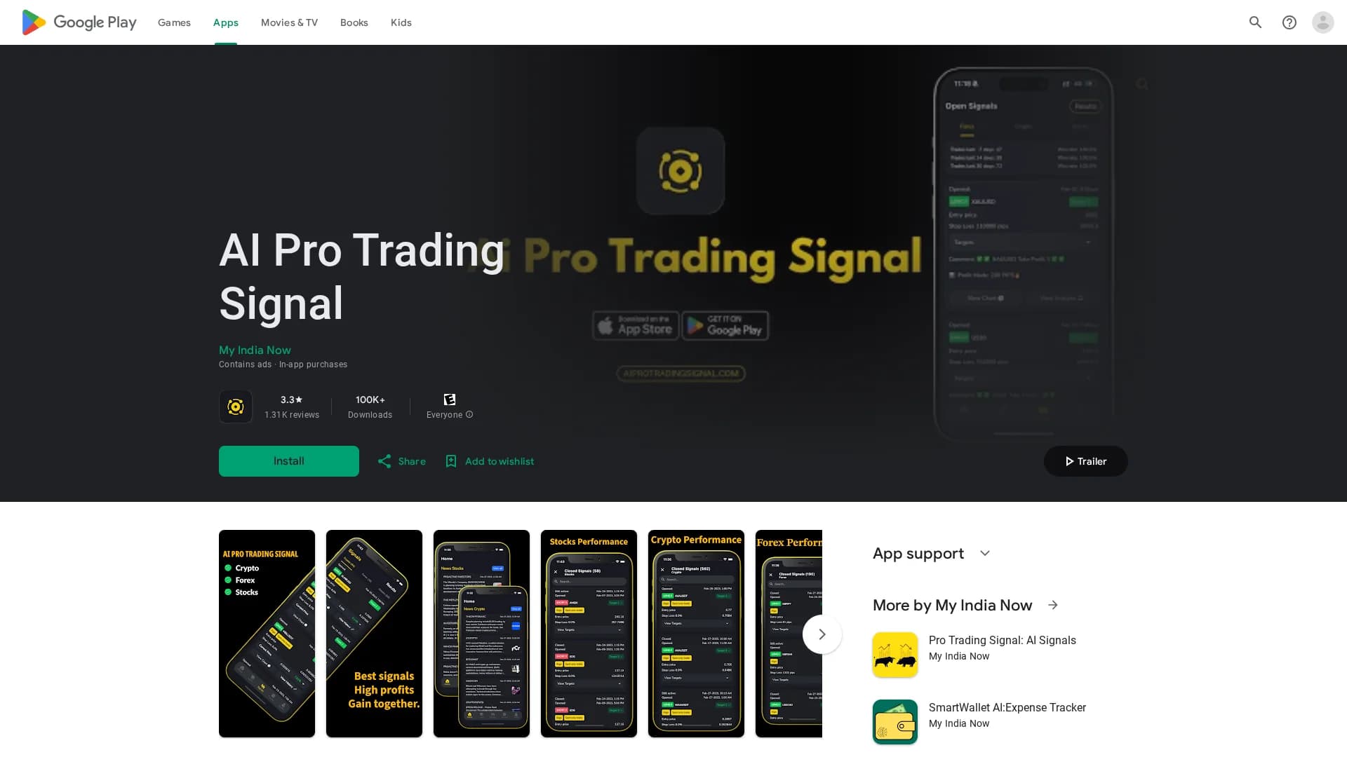 ai-pro-trading-signal homepage
