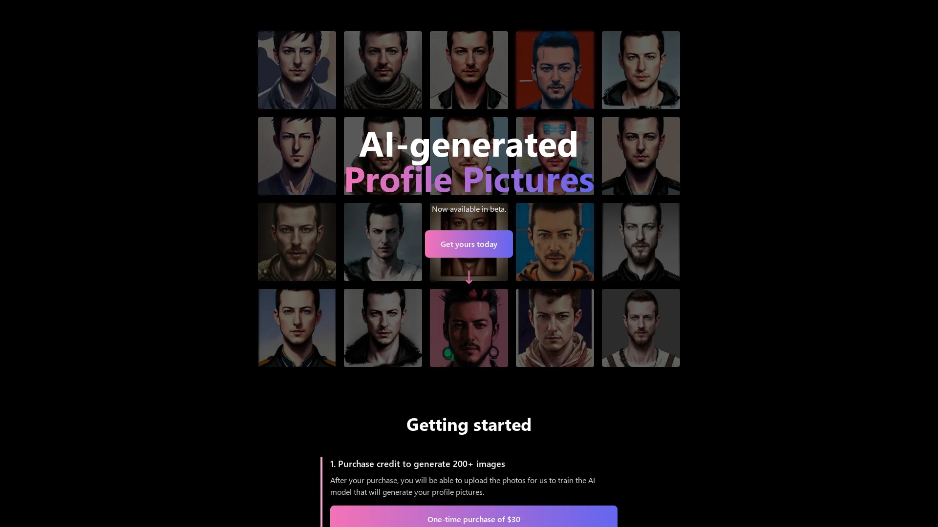 ai-profile-pictures homepage
