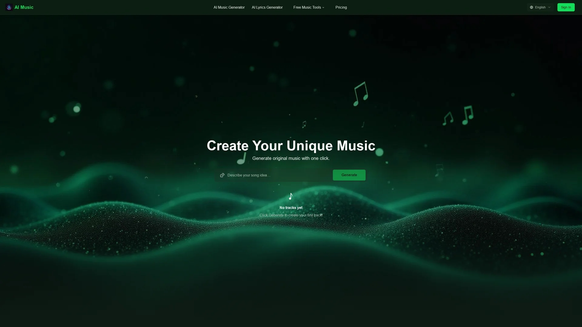 ai-song-creator homepage