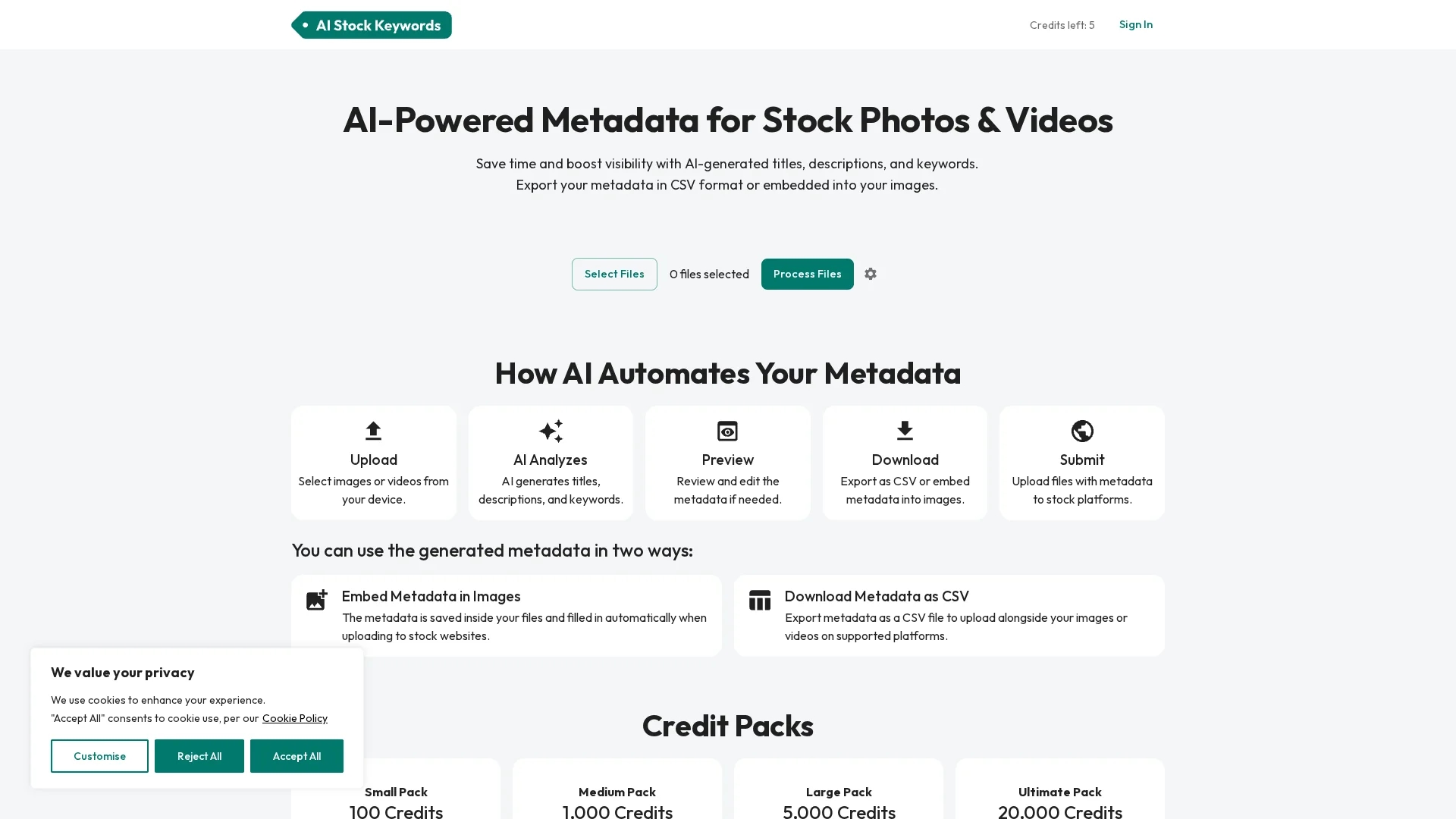 ai-stock-keywords homepage