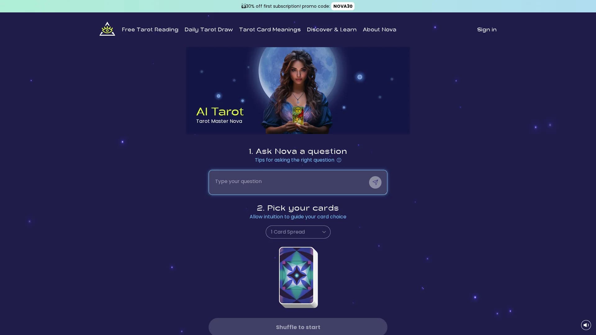 ai-tarot-master homepage