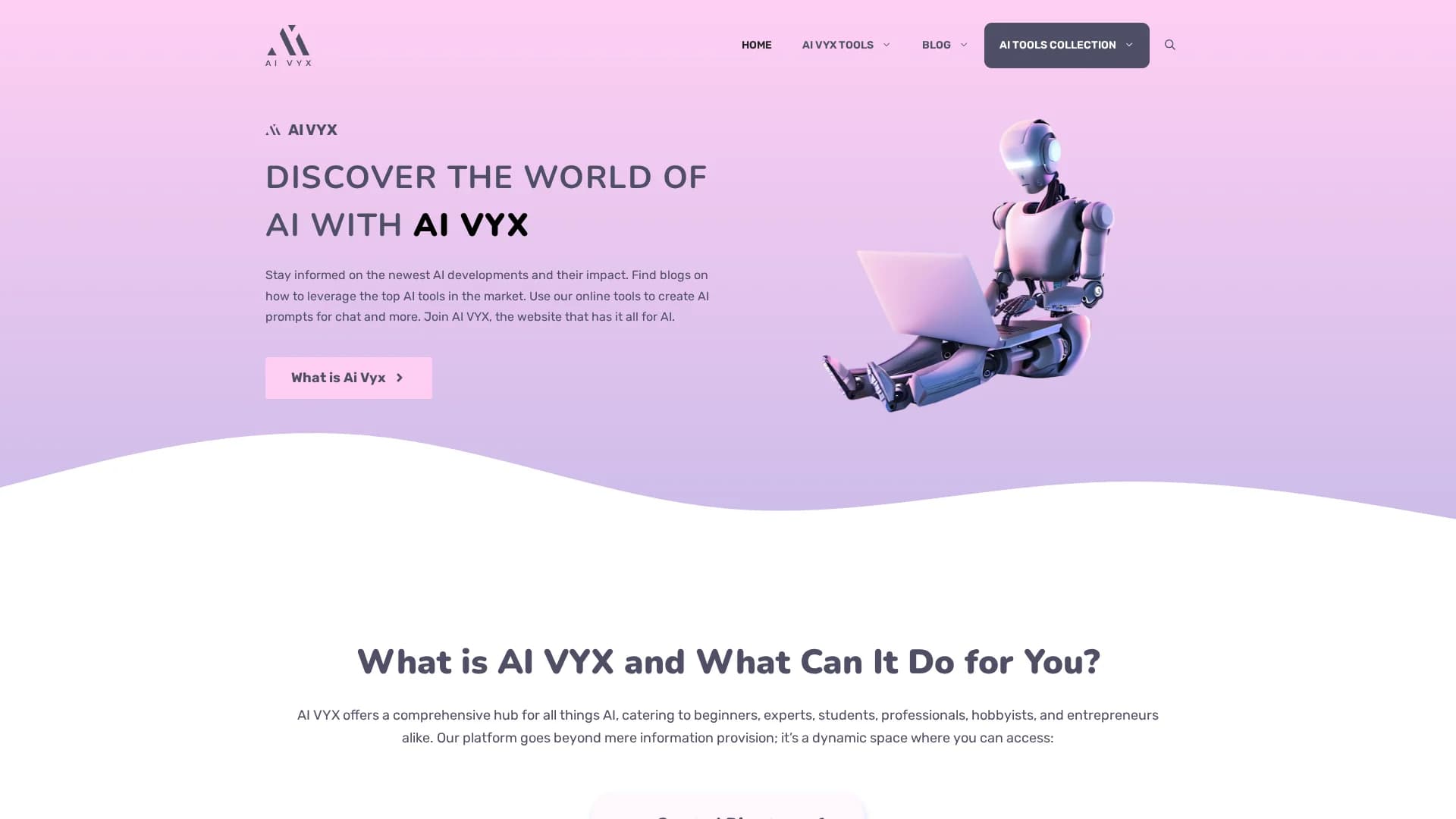 ai-vyx homepage