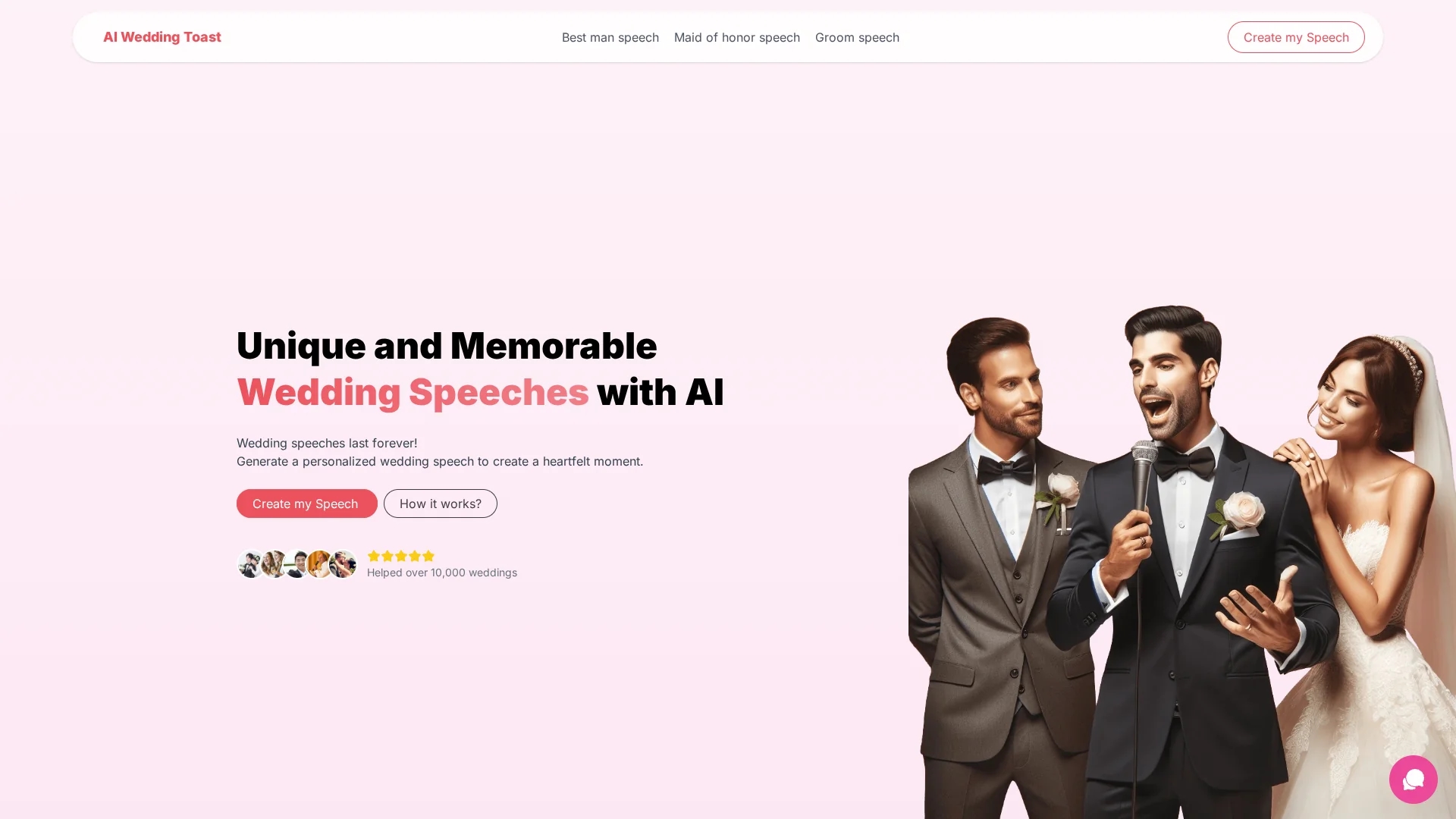 ai-wedding-toast homepage