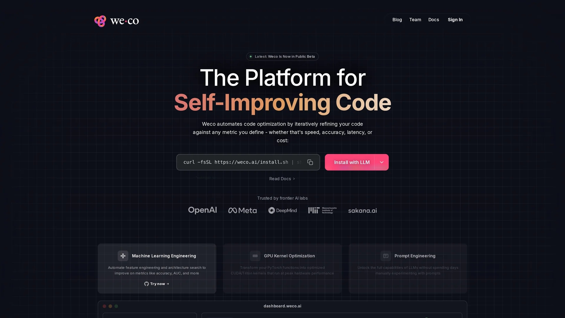 aide-by-weco homepage