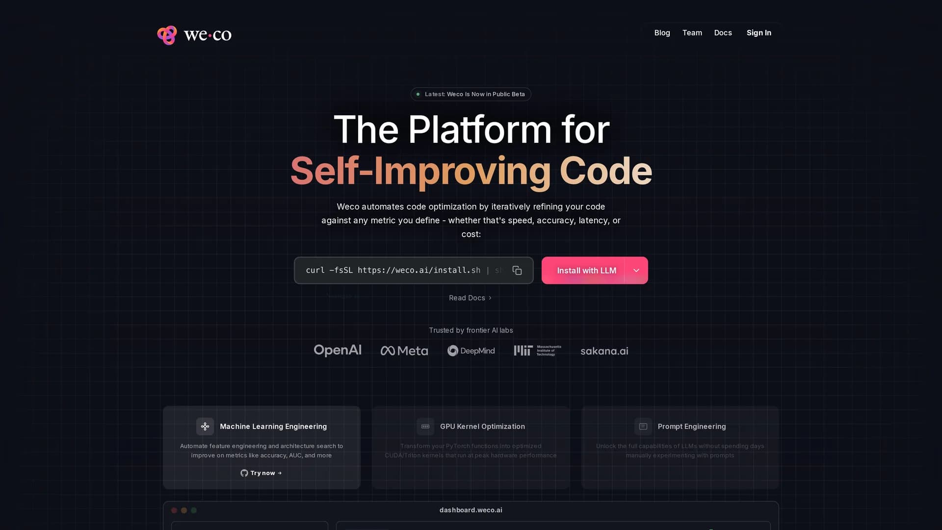 aide-by-weco homepage