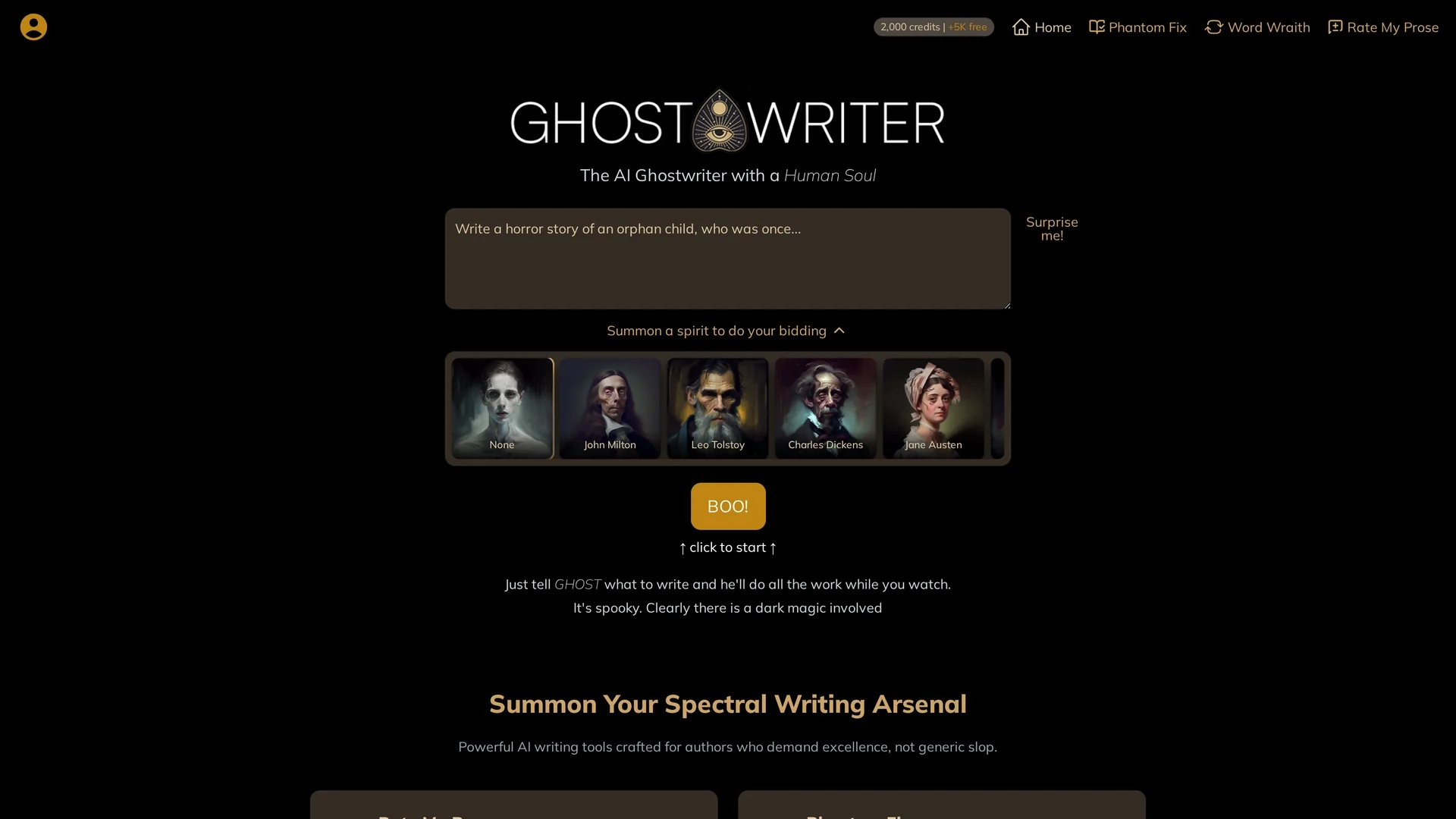 aighostwriter homepage