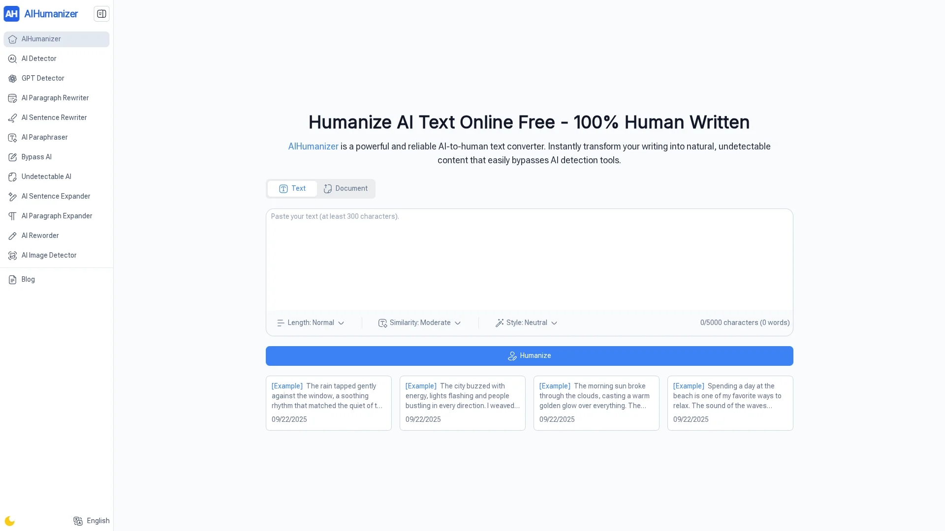 aihumanizer-work homepage