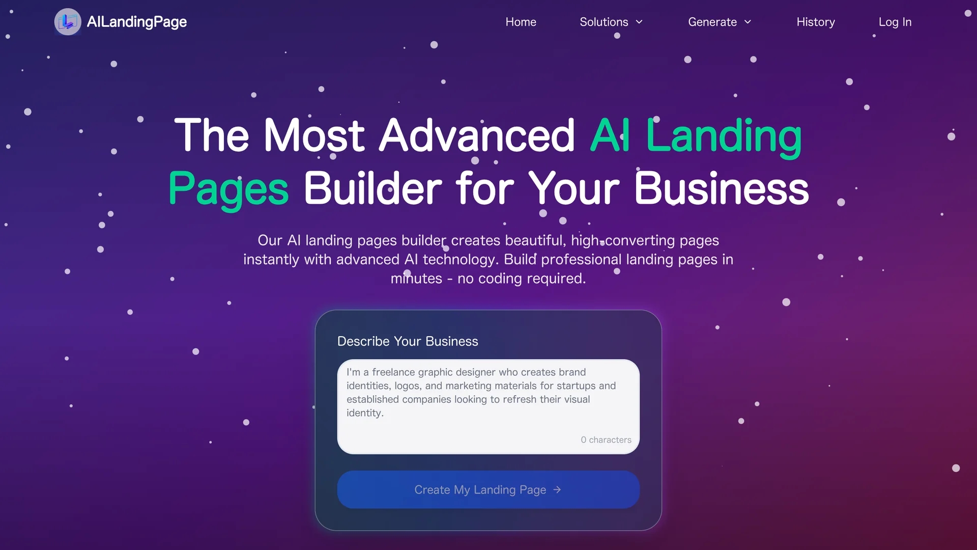 ailandingpage-ai homepage