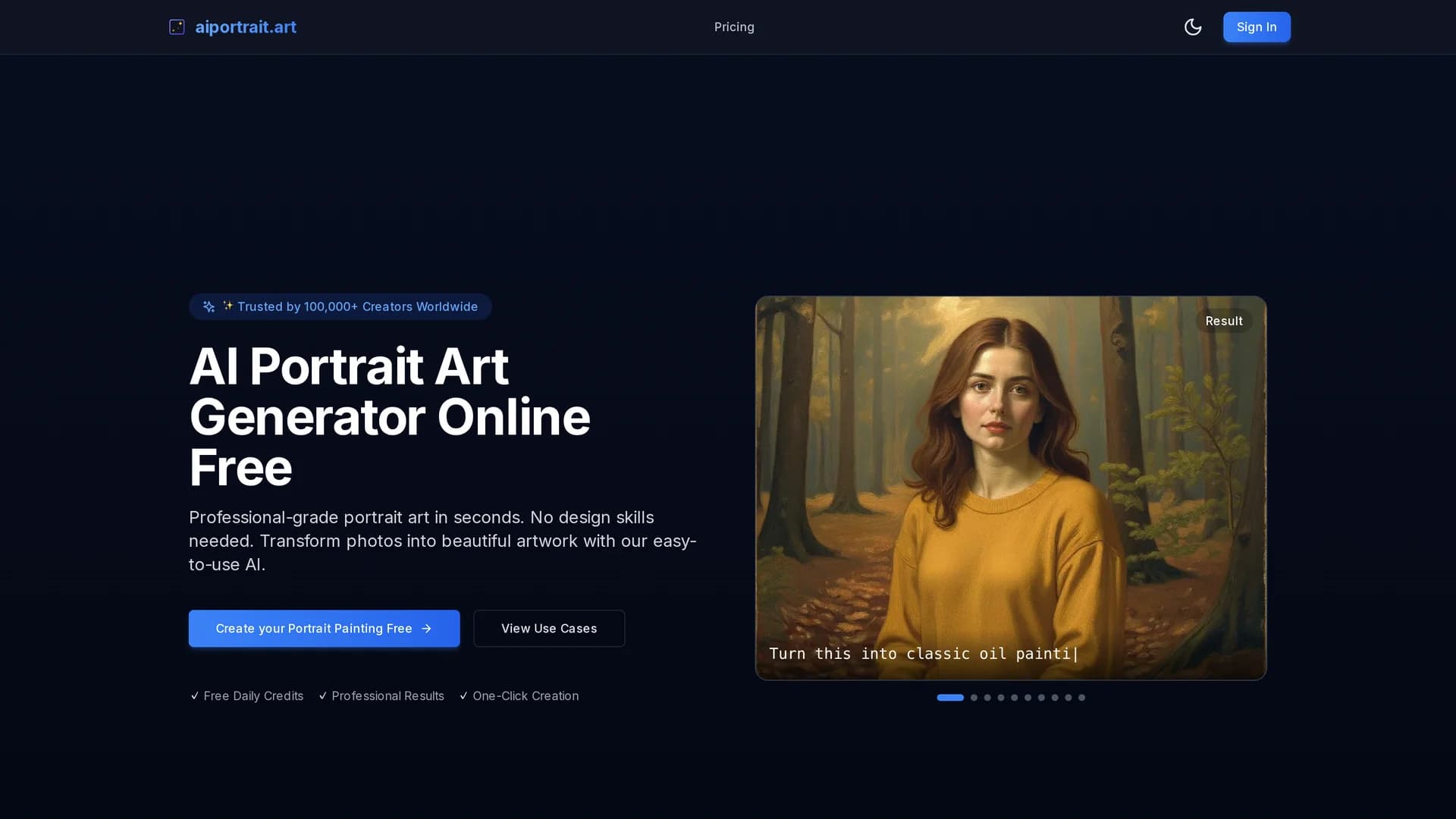 aiportrait-art homepage