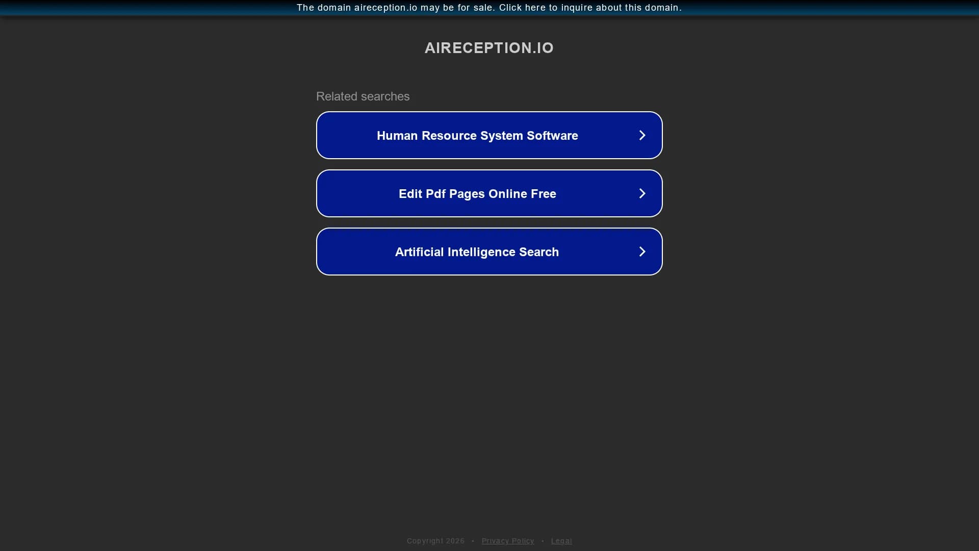 aireception-io homepage