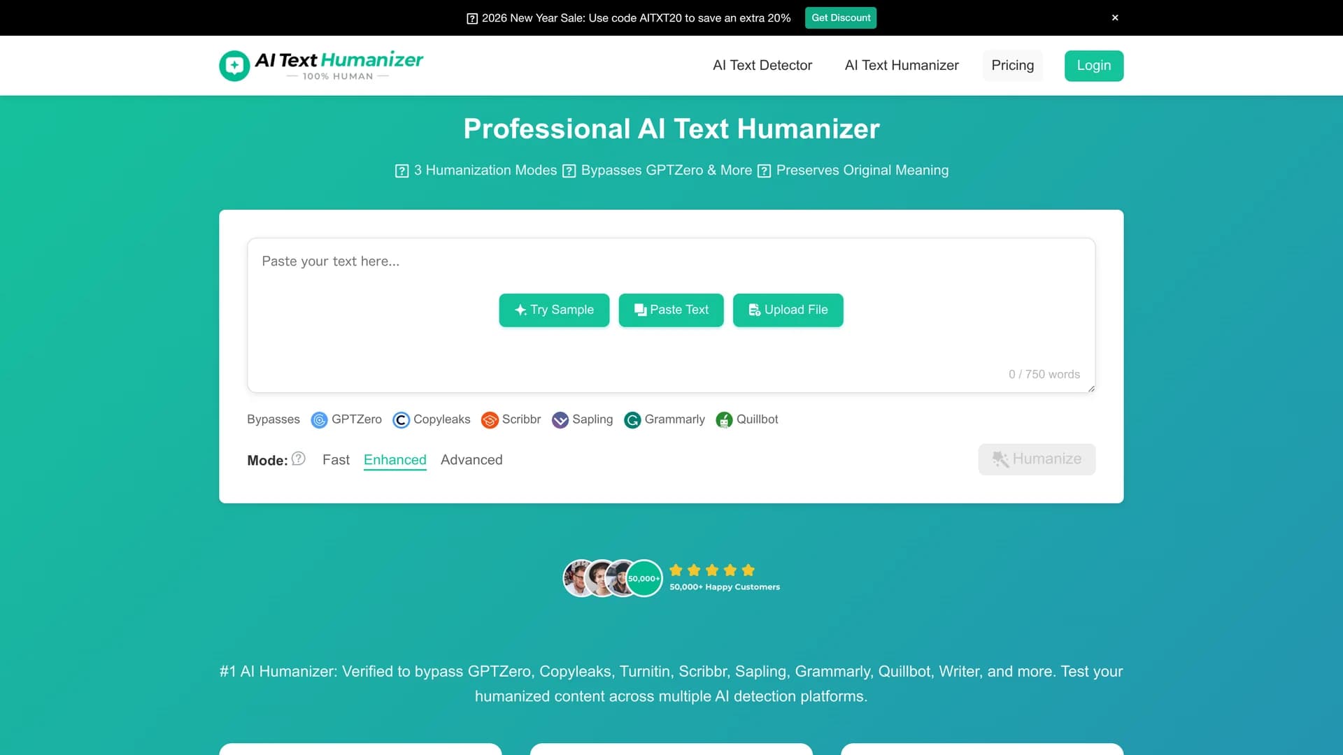 aitexthumaniizer-app homepage