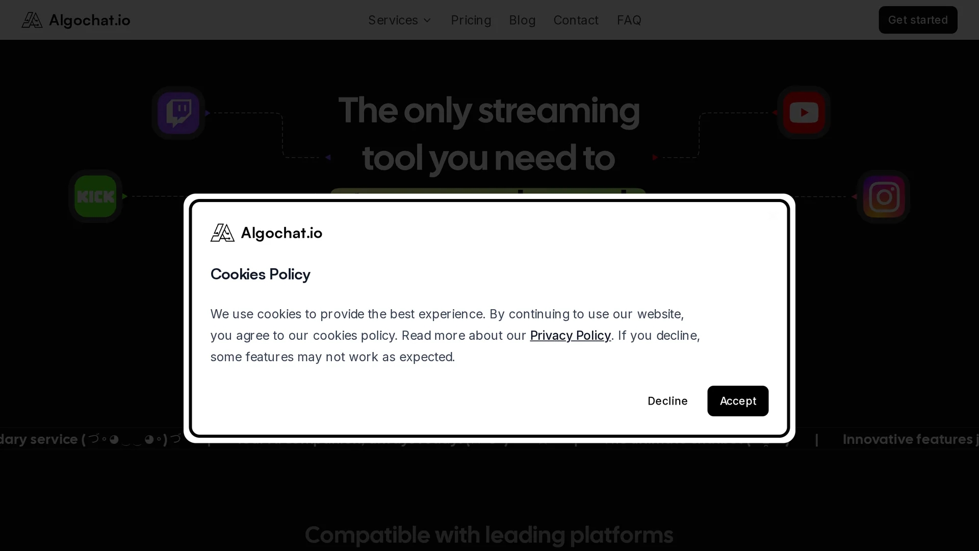 algochat homepage
